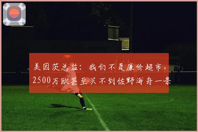 美因茨总监：我们不是廉价超市，2500万欧甚至买不到佐野海舟一条腿